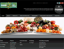 Tablet Screenshot of farmfreshfinefoods.com